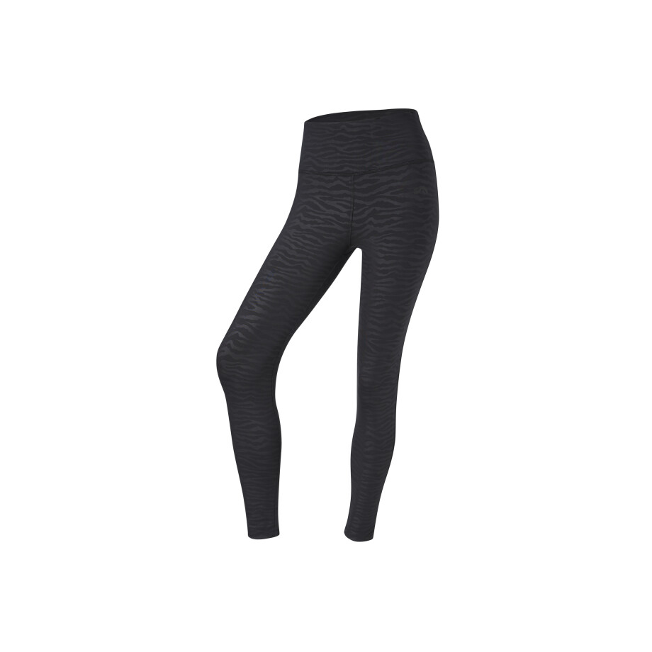 CRIVIT Dames sportlegging (zwart/all-over-print, XS (32/34)) afbeelding 1