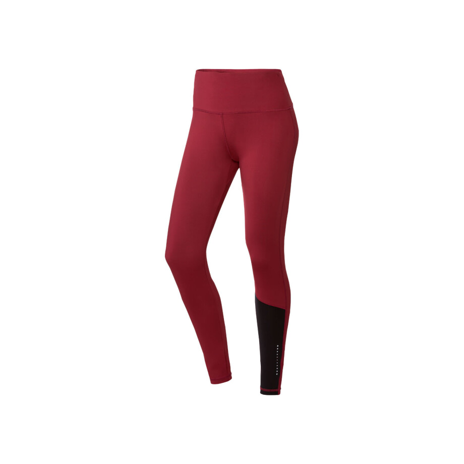 CRIVIT Dames sportlegging (zwart/bordeaux, S (36/38)) afbeelding 1