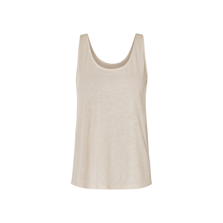 esmara Linnen dames top (Beige, S (36/38)) afbeelding 1