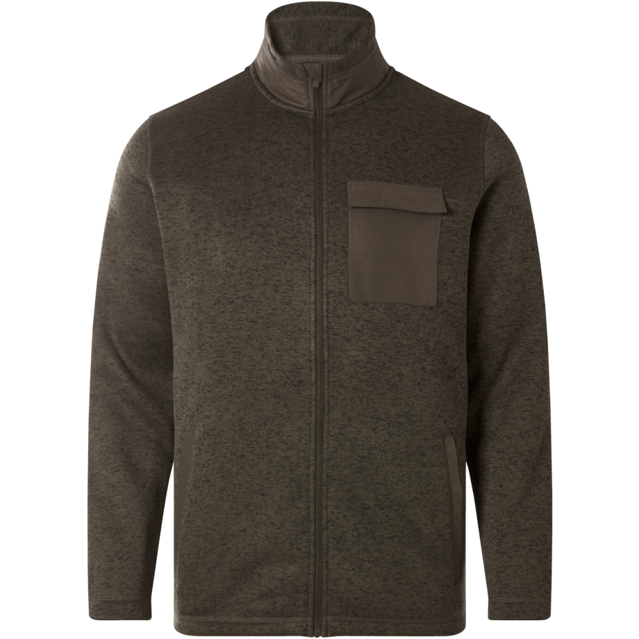 ESMARA MEN Heren gebreid fleecevest, plus size (Bruin, 4XL) afbeelding 1