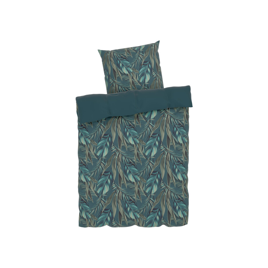 LIVARNO home Microfiber satijnen beddengoed, ademend, 140 x 200 cm (let op: LV OSNL) (Groen) LIVARNO home Microfiber satijnen beddengoed, ademend, 140 x 200 cm (let op: LV OSNL) (Groen) afbeelding 1