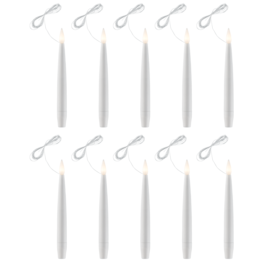 LIVARNO home LED-kerstboomkaarsen (Wit) LIVARNO home LED-kerstboomkaarsen (Wit) afbeelding 1