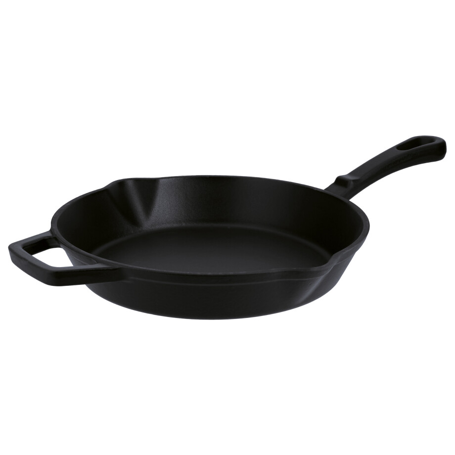 SILVERCREST Gietijzeren grillpan of koekenpan (Rond, zwart) SILVERCREST Gietijzeren grillpan of koekenpan (Rond, zwart) afbeelding 1