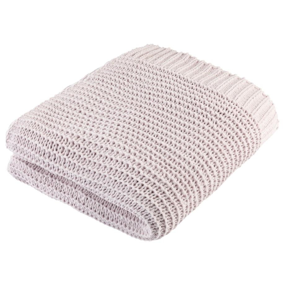 LIVARNO home Plaid 125 x 140 cm (Lichtroze) afbeelding 1