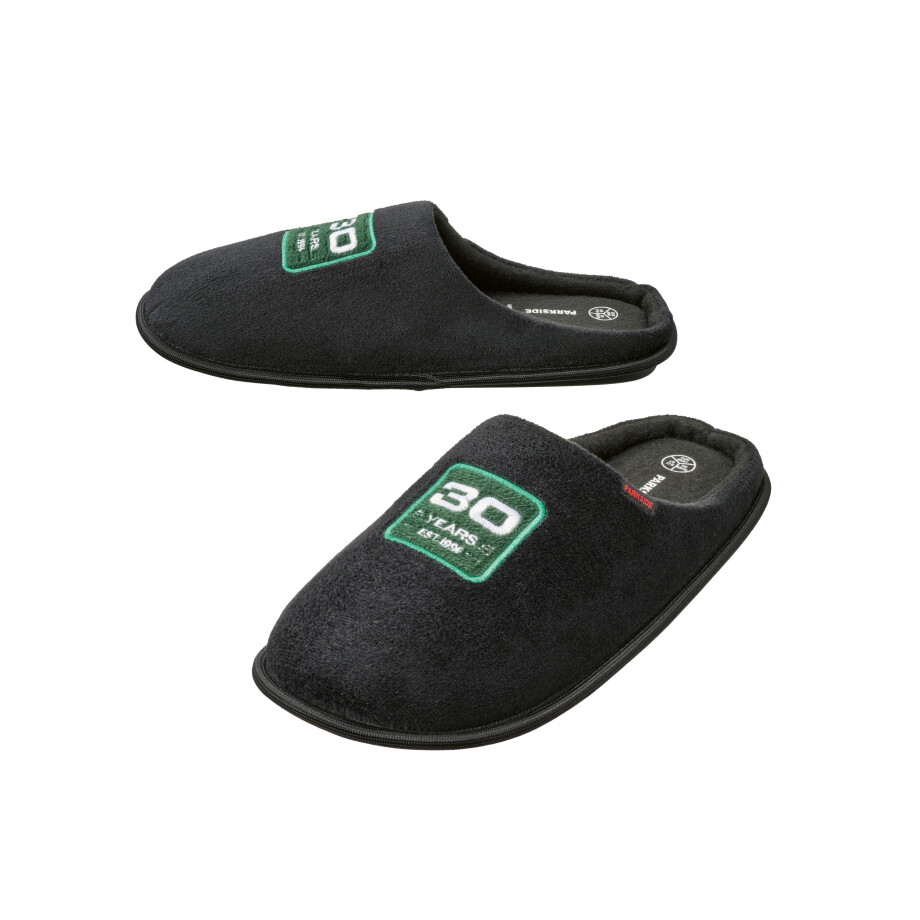 PARKSIDE Heren pantoffels, Fan Edition (zwart, 42/43) afbeelding 1