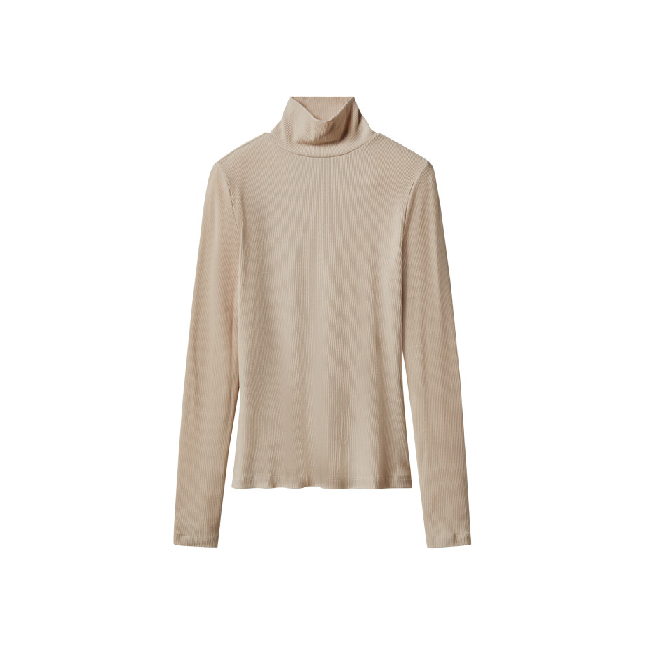 esmara Geribde dames coltrui (Beige, S (36-38)) afbeelding 1