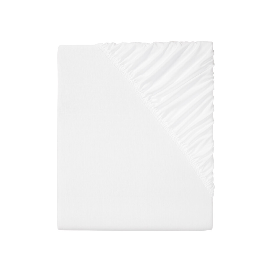 LIVARNO home Jersey hoeslaken 90-100 x 200 cm (Wit) afbeelding 1