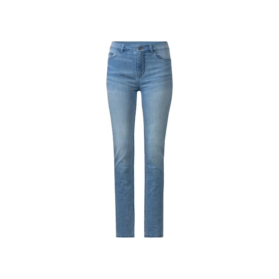 esmara Dames jeans - Slim fit (Korte lengte, Lichtblauw, 40) afbeelding 1