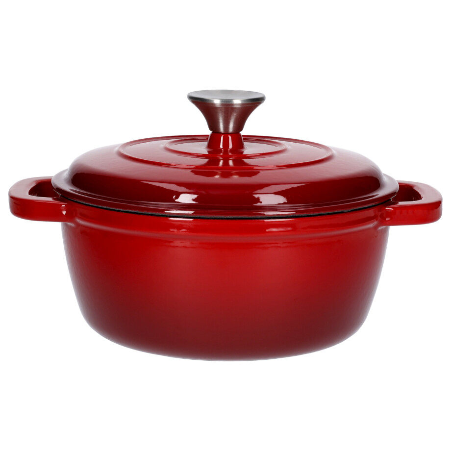 SILVERCREST Gietijzeren pan 22 cm 2,8 L (Rood) SILVERCREST Gietijzeren pan 22 cm 2,8 L (Rood) afbeelding 1