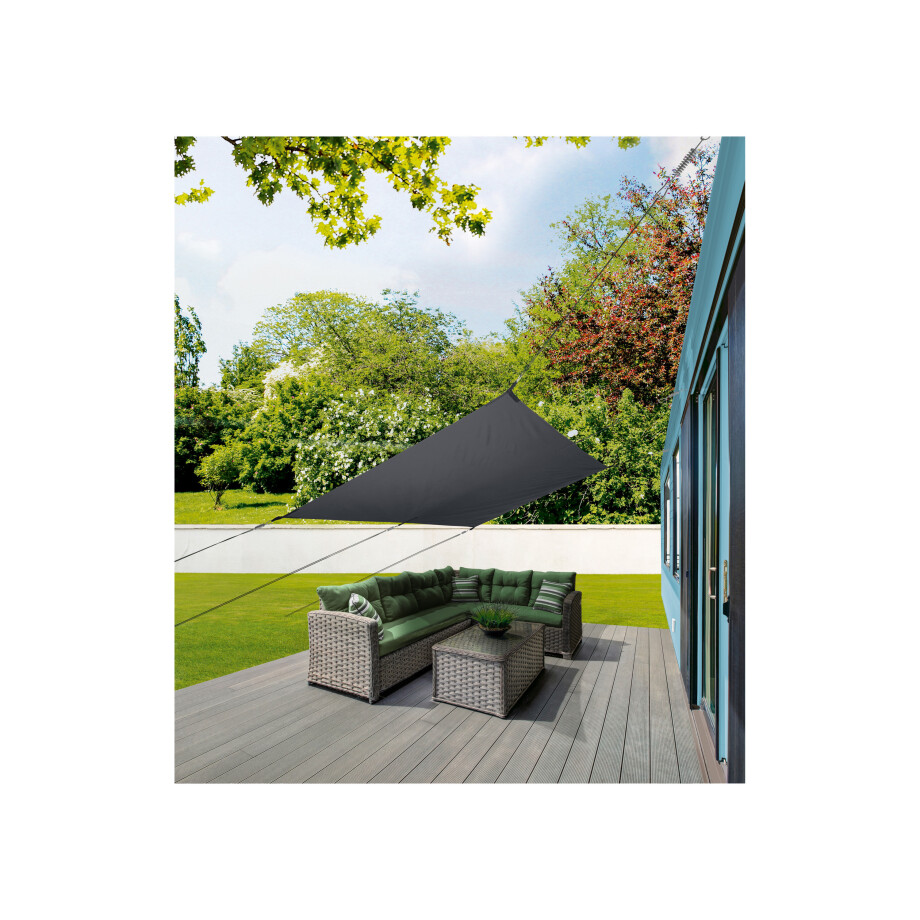 LIVARNO home Schaduwdoek (rechthoekig/antraciet) afbeelding 1