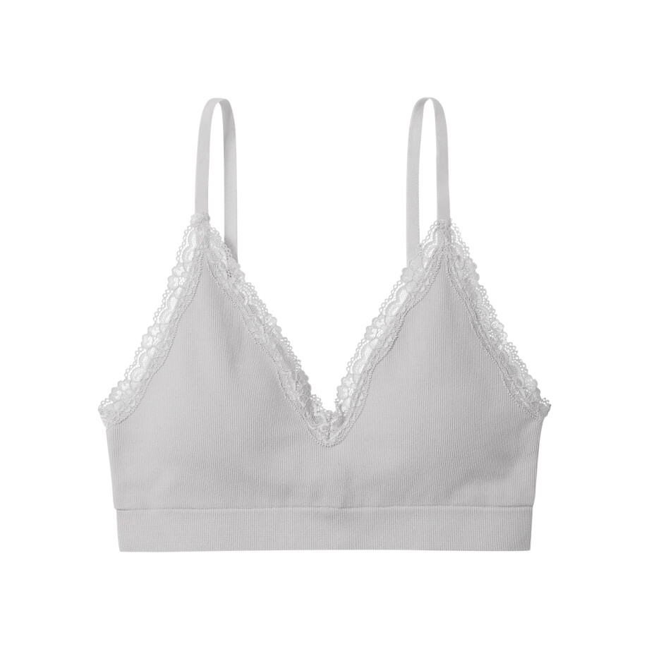 esmara Dames bustier met kant (Lichtgrijs, L (44/46)) esmara Dames bustier met kant (Lichtgrijs, L (44/46)) afbeelding 1