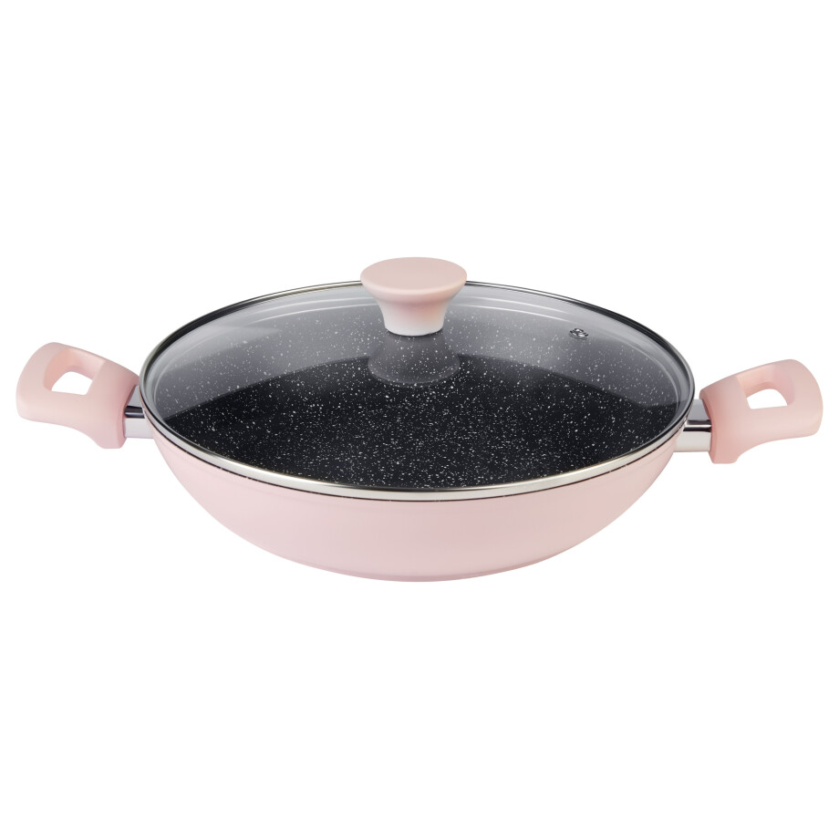 SILVERCREST Pan met deksel 28 cm (Lichtroze) afbeelding 1