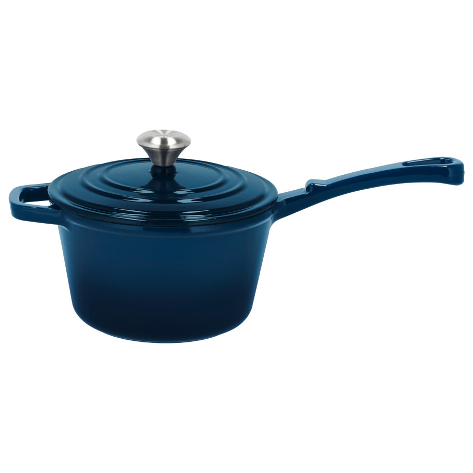 SILVERCREST Gietijzeren steelpan, Ø18 cm (Blauw) SILVERCREST Gietijzeren steelpan, Ø18 cm (Blauw) afbeelding 1