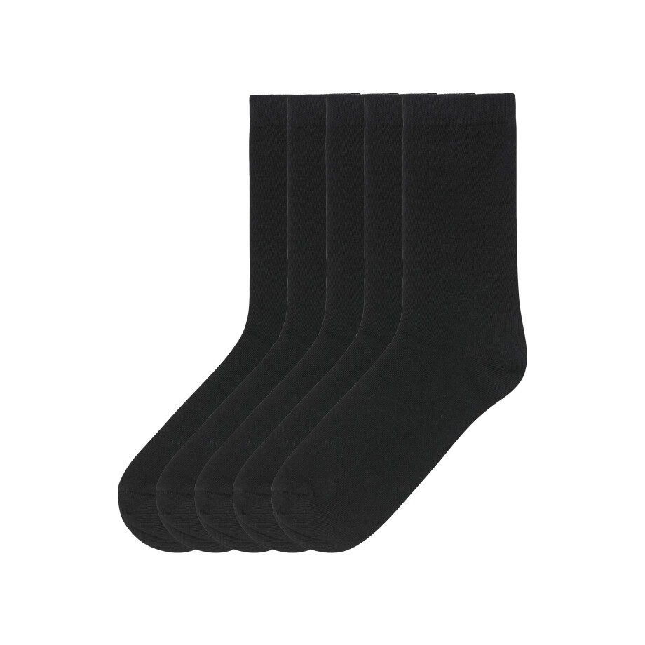 esmara 5 paar kinder sokken (Zwart, 31-34) afbeelding 1