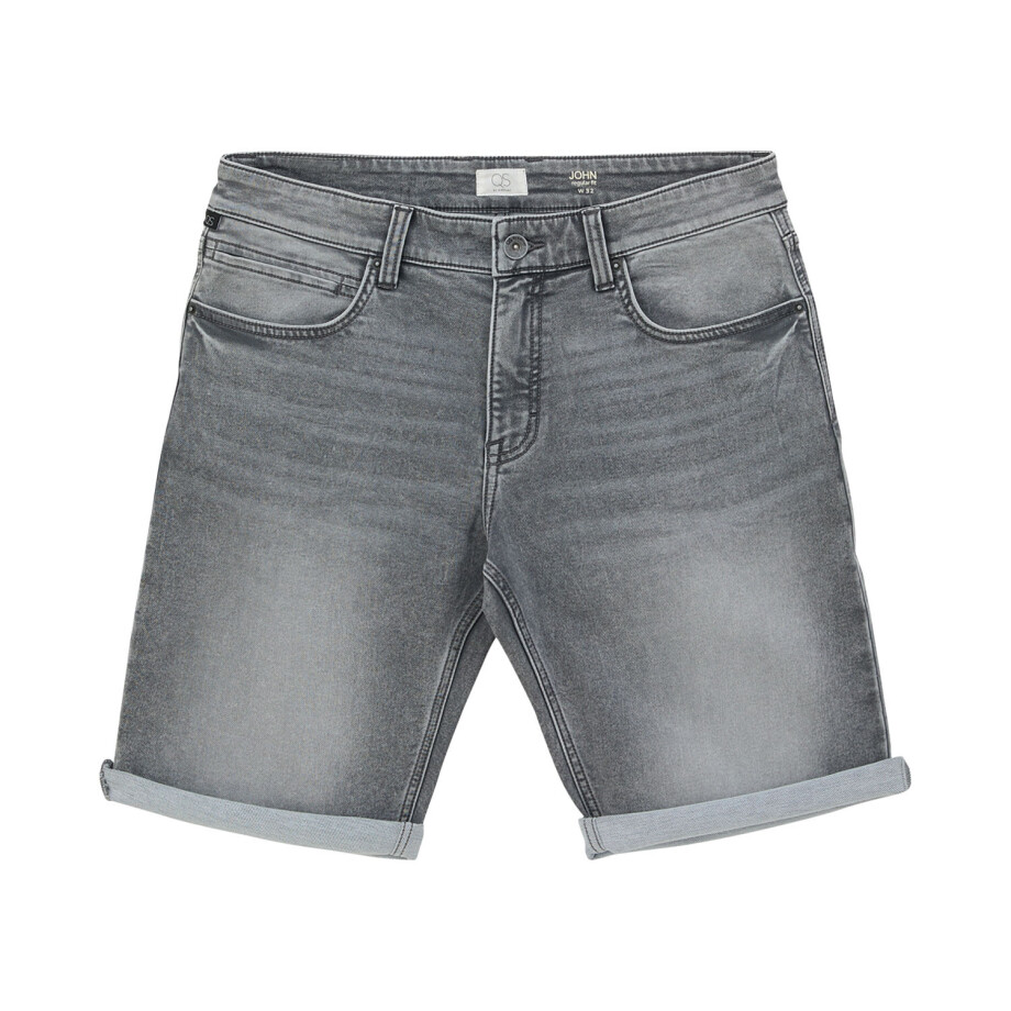 QS by s.Oliver Heren korte spijkerbroek (32, Grijs) afbeelding 1
