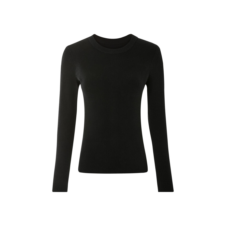 esmara Dames shirt (Zwart, L (44/46)) afbeelding 1
