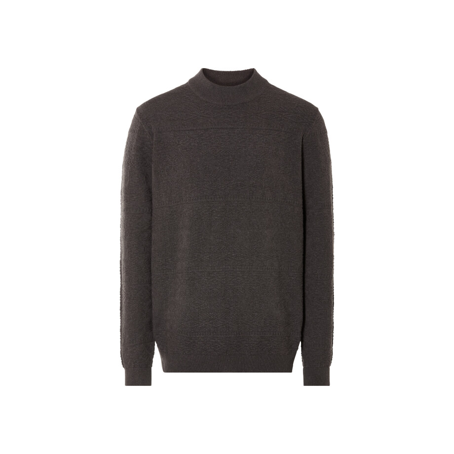 LIVERGY Gebreide heren trui (M (48/50), Bruin) afbeelding 1