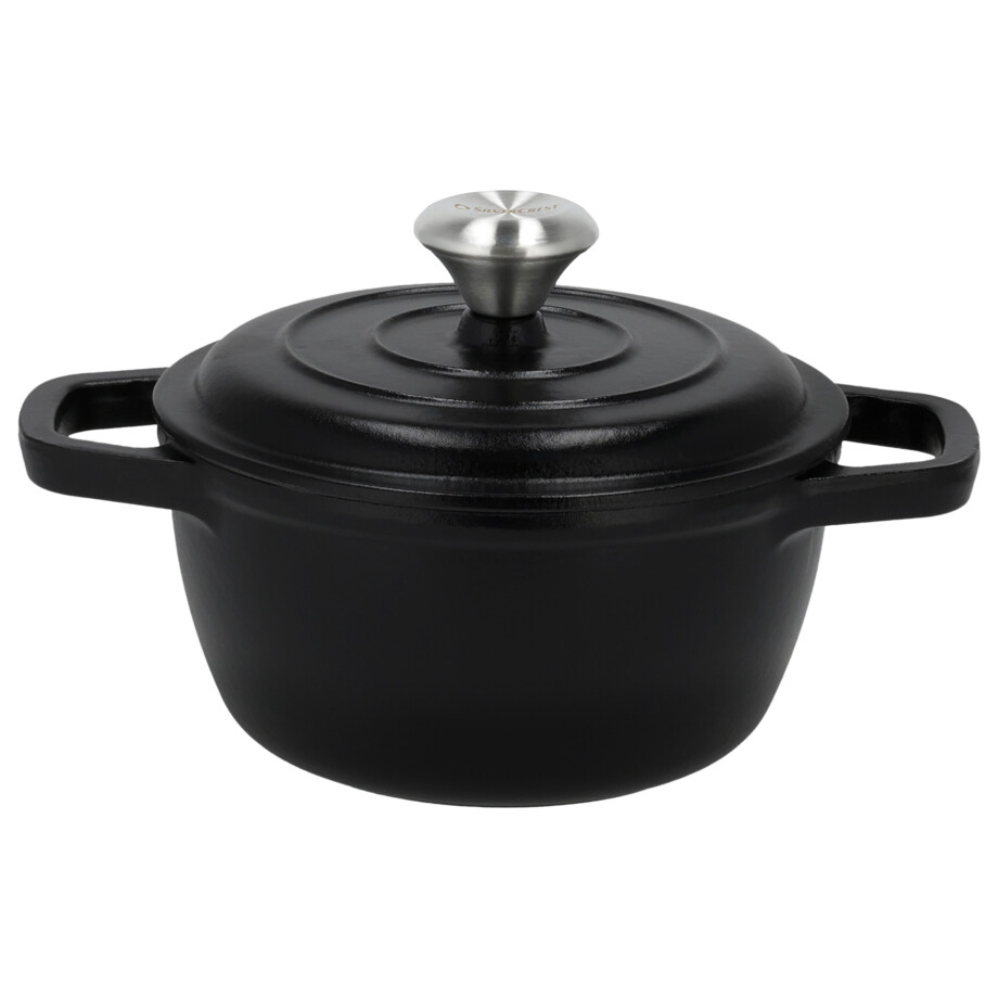SILVERCREST Gietijzeren pan, Ø16 cm (zwart) afbeelding 1