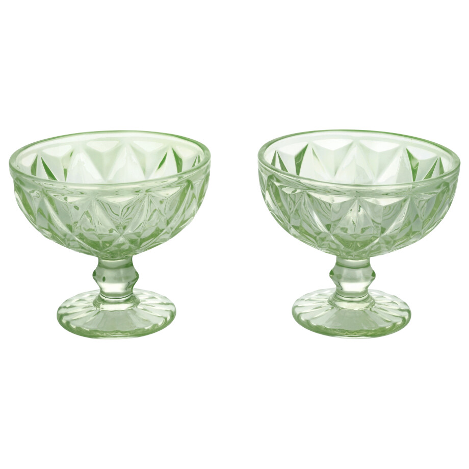 SILVERCREST Set van 2 glazen ijscoupes of schaaltjes (IJscoupe met voet/munt) SILVERCREST Set van 2 glazen ijscoupes of schaaltjes (IJscoupe met voet/munt) afbeelding 1