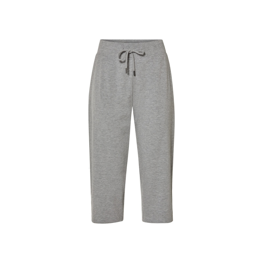 ESMARA Dames capribroek, van robuuste heavy-jerseykwaliteit. (Grijs, XS (32/34)) afbeelding 1