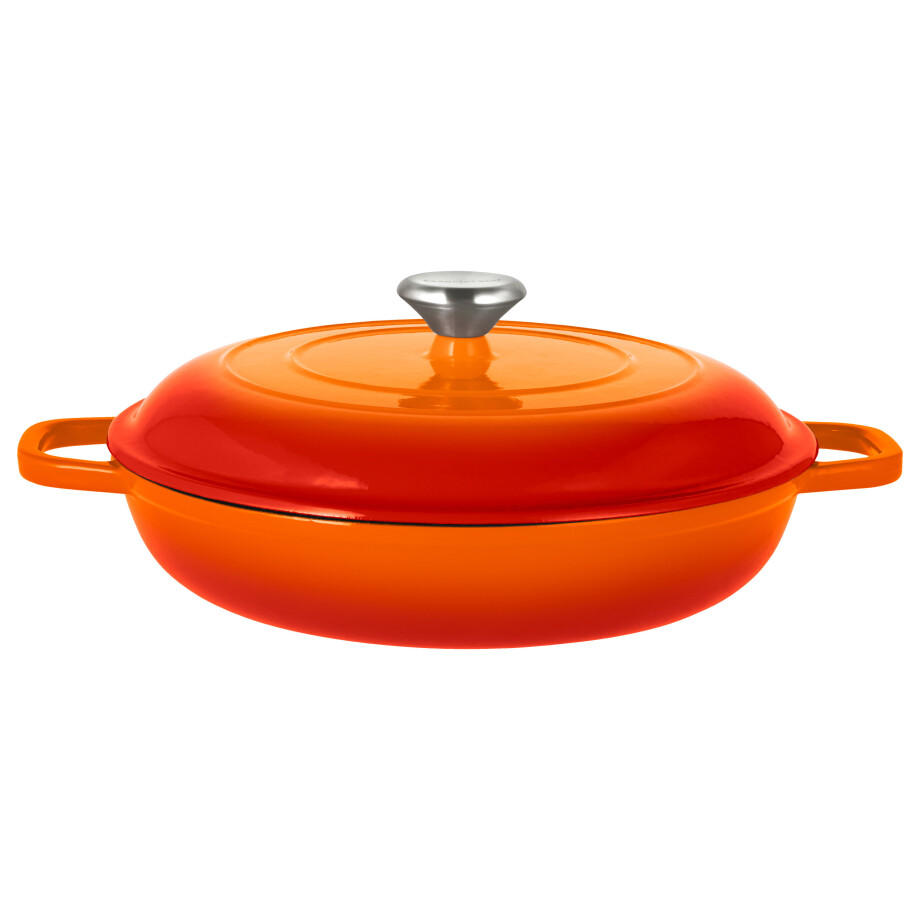 SILVERCREST Gietijzeren hapjespan, Ø30 cm (Oranje) afbeelding 1