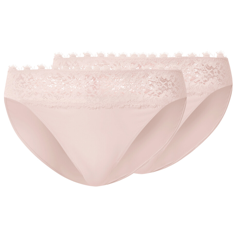 esmara Set van 2 dames slips (Roze, L (44/46)) afbeelding 1