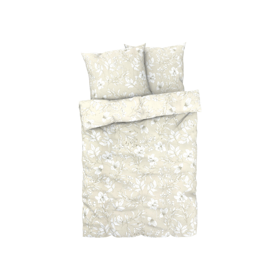 LIVARNO home Satijnen dekbedovertrek 240 x 220 cm (Beige) afbeelding 1