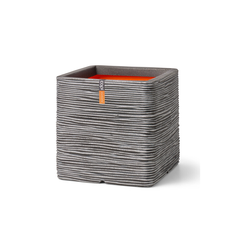 CAPI EUROPE Bloempot vierkant (30 x 30 x 30 cm, antraciet) CAPI EUROPE Bloempot vierkant (30 x 30 x 30 cm, antraciet) afbeelding 1