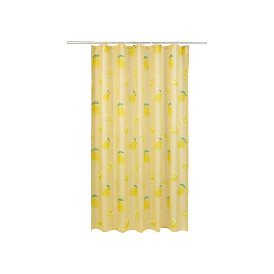 LIVARNO home Douchegordijn 180 x 200 cm (Citroenen) LIVARNO home Douchegordijn 180 x 200 cm (Citroenen) afbeelding 1