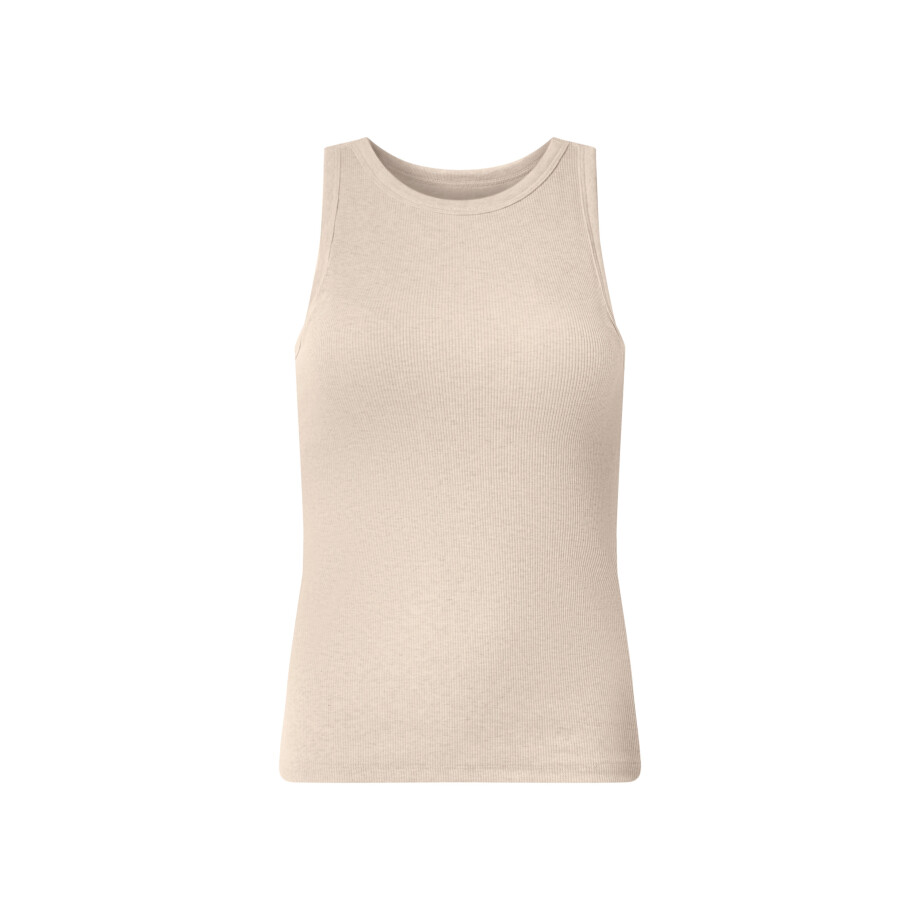 ESMARA Geribde dames bh-top (Beige, M (40/42)) ESMARA Geribde dames bh-top (Beige, M (40/42)) afbeelding 1
