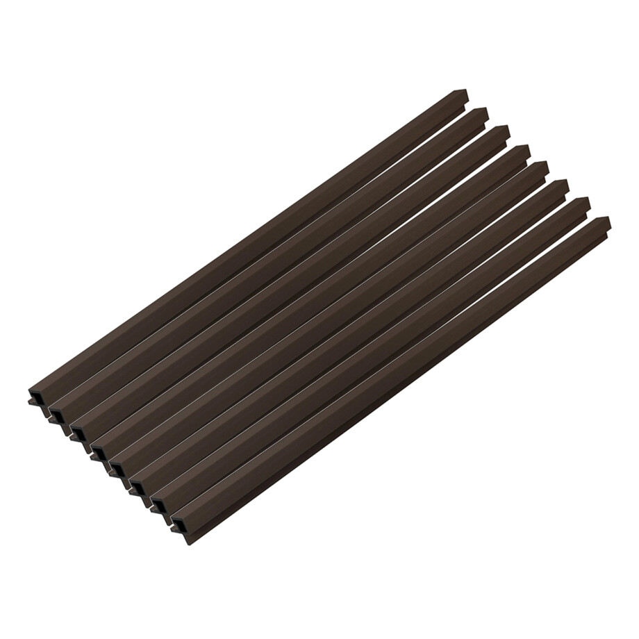 HOME DELUXE WPC hoekprofiel SANO, voor gevelbekleding "DUVAR" (8-delige set, Notenhout) afbeelding 1