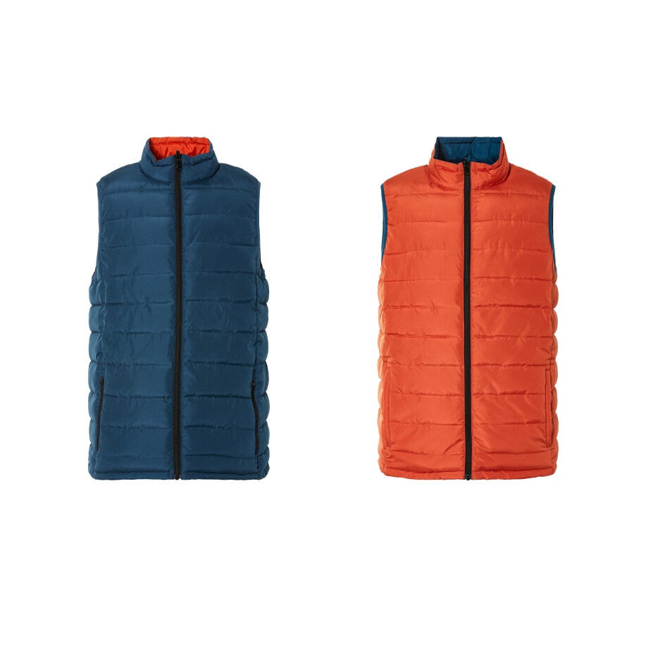 LIVERGY Heren bodywarmer (M, Blauw/oranje) afbeelding 1