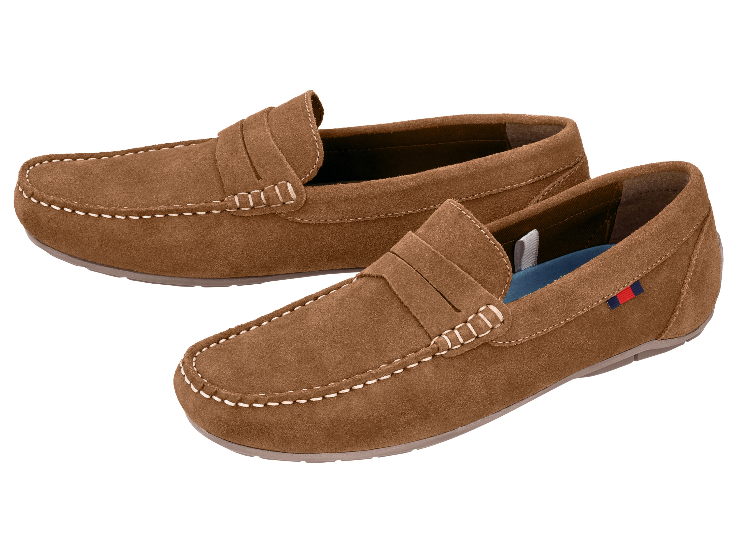 esmara Men Leren heren loafers (Bruin, 41) esmara Men Leren heren loafers (Bruin, 41) afbeelding 1