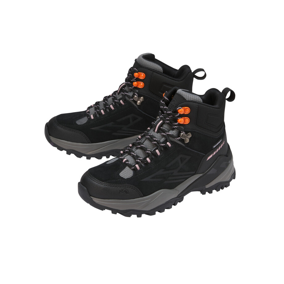 CRIVIT Dames wandelschoenen van leer, waterdicht (Zwart, 40) afbeelding 1