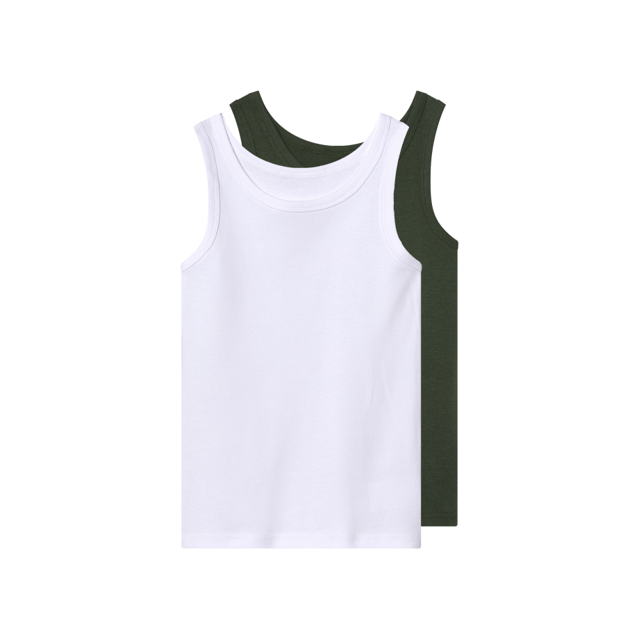 esmara 2 Kinder hemden (wit/donkergroen, 146/152) esmara 2 Kinder hemden (wit/donkergroen, 146/152) afbeelding 1