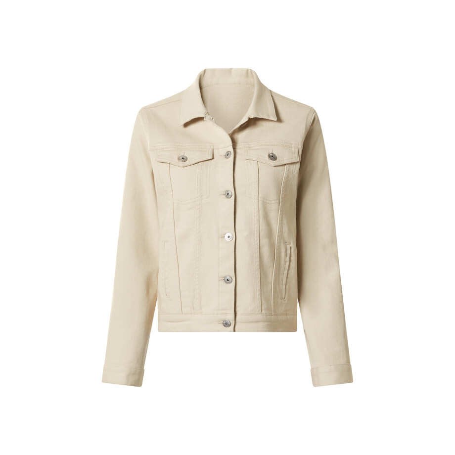 esmara Dames spijkerjas (Beige, L (44/46)) afbeelding 1