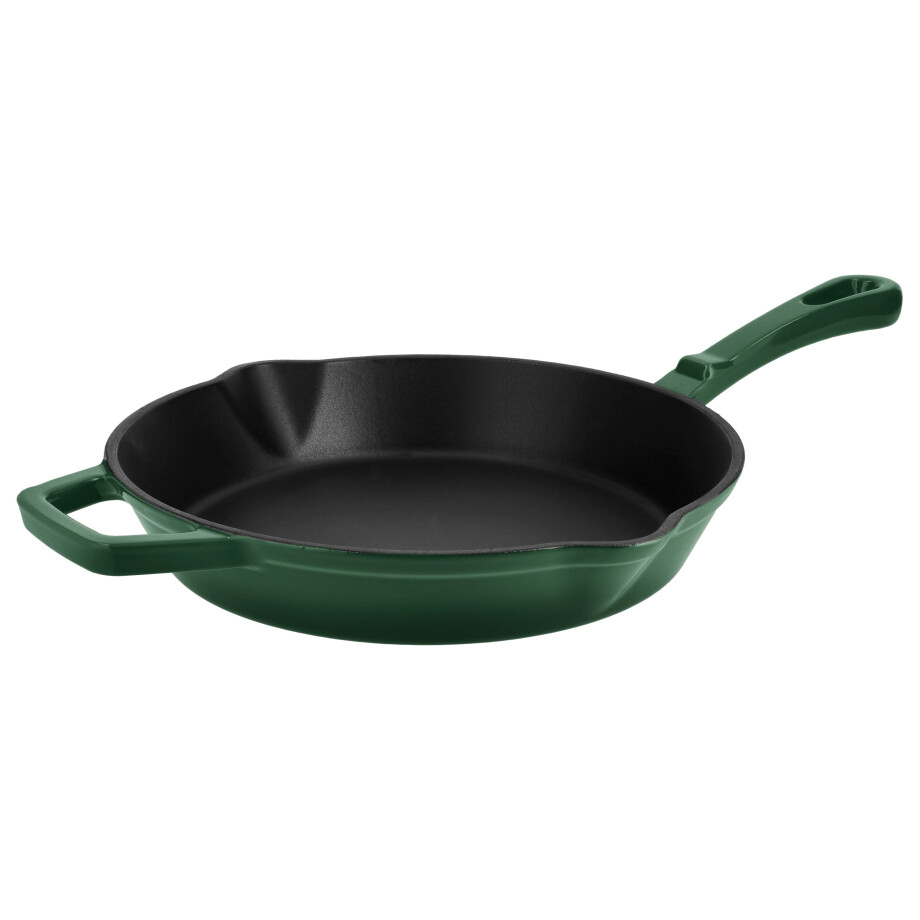SILVERCREST Gietijzeren grillpan of koekenpan (Rond, Groen) SILVERCREST Gietijzeren grillpan of koekenpan (Rond, Groen) afbeelding 1