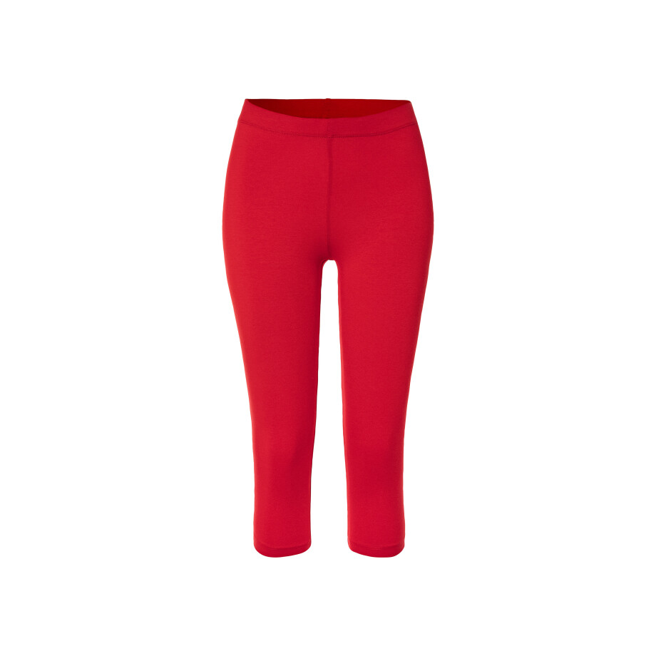 esmara Dames capri-legging (Rood, XS (32/34)) afbeelding 1