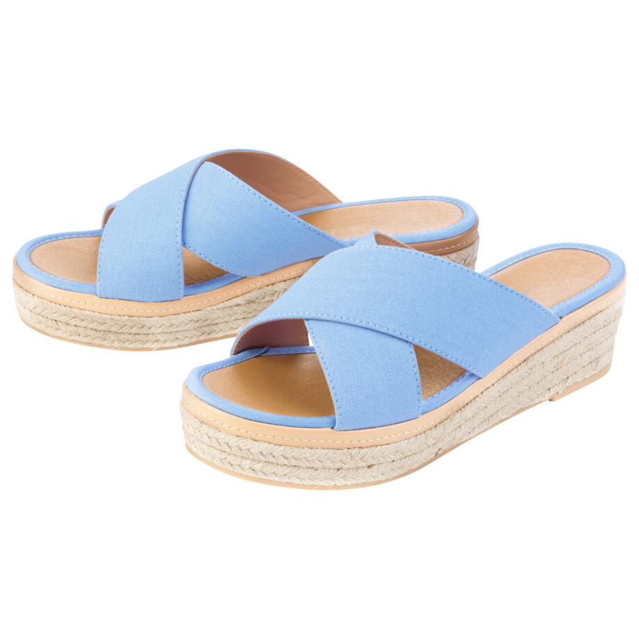 esmara Dames sandalen (Blauw, 41) afbeelding 1