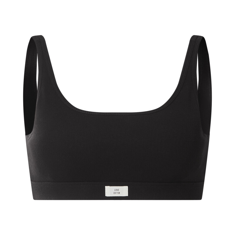 ESMARA Dames geribde bustier (zwart, L (44/46)) ESMARA Dames geribde bustier (zwart, L (44/46)) afbeelding 1
