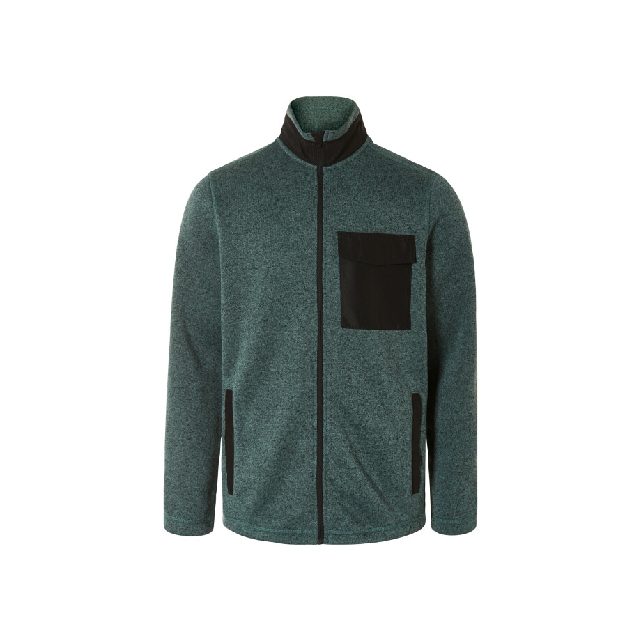 LIVERGY Heren fleecevest (Groen, S) afbeelding 1