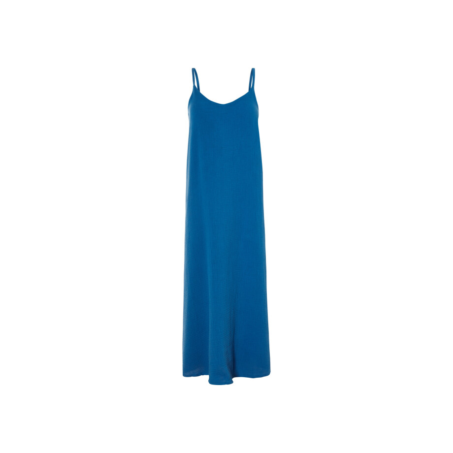 esmara Mousseline dames jurk (Blauw, 38) afbeelding 1