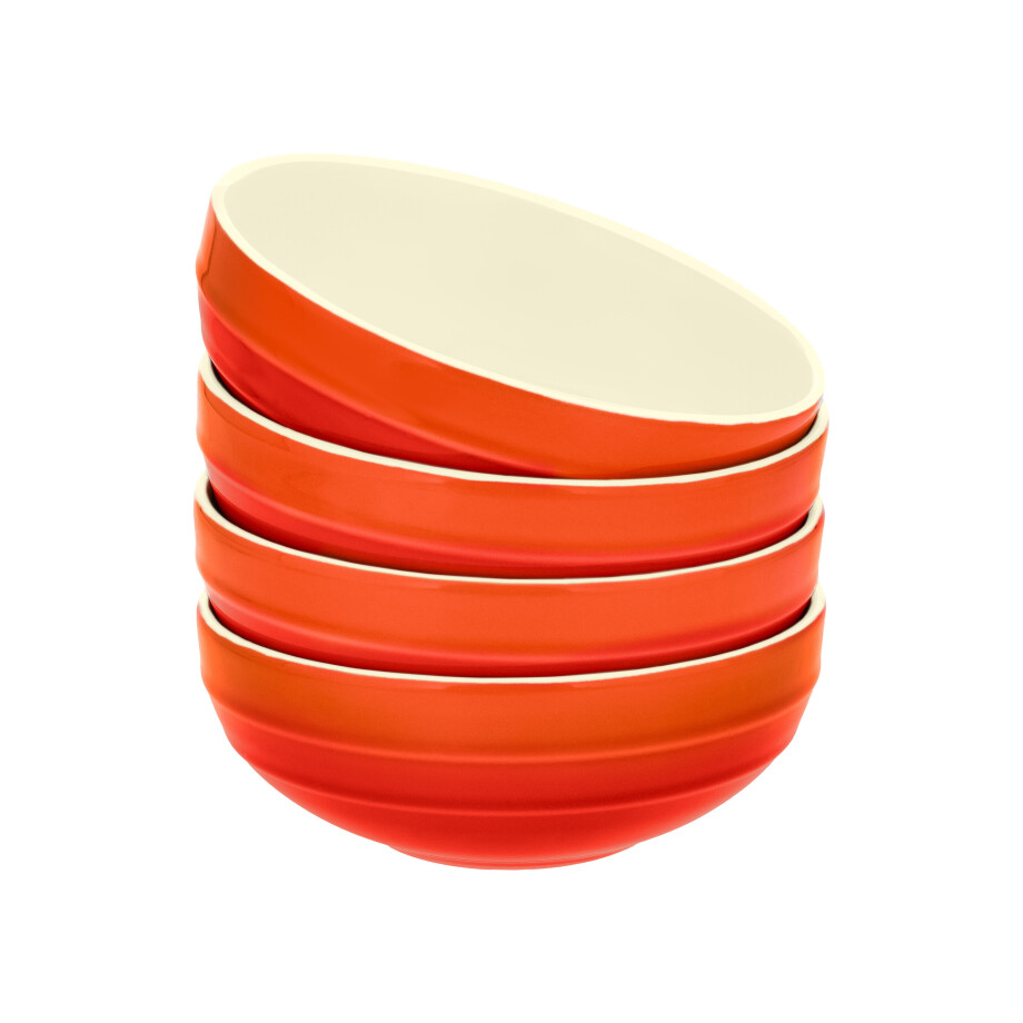 SILVERCREST Serveerschaal of 4 schalen (Snackschaal set van 4, Oranje) SILVERCREST Serveerschaal of 4 schalen (Snackschaal set van 4, Oranje) afbeelding 1