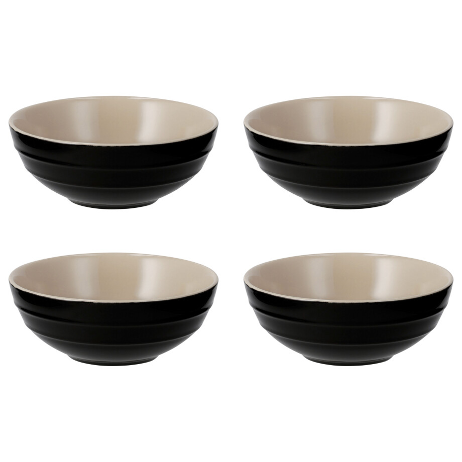 SILVERCREST Schaal of schaaltjes (Snackschaal set van 4 zwart) afbeelding 