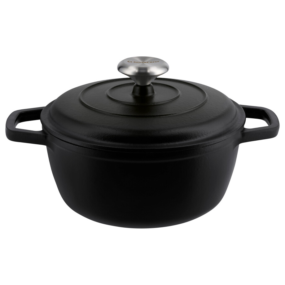 SILVERCREST Gietijzeren pan, Ø21 cm (zwart) SILVERCREST Gietijzeren pan, Ø21 cm (zwart) afbeelding 1