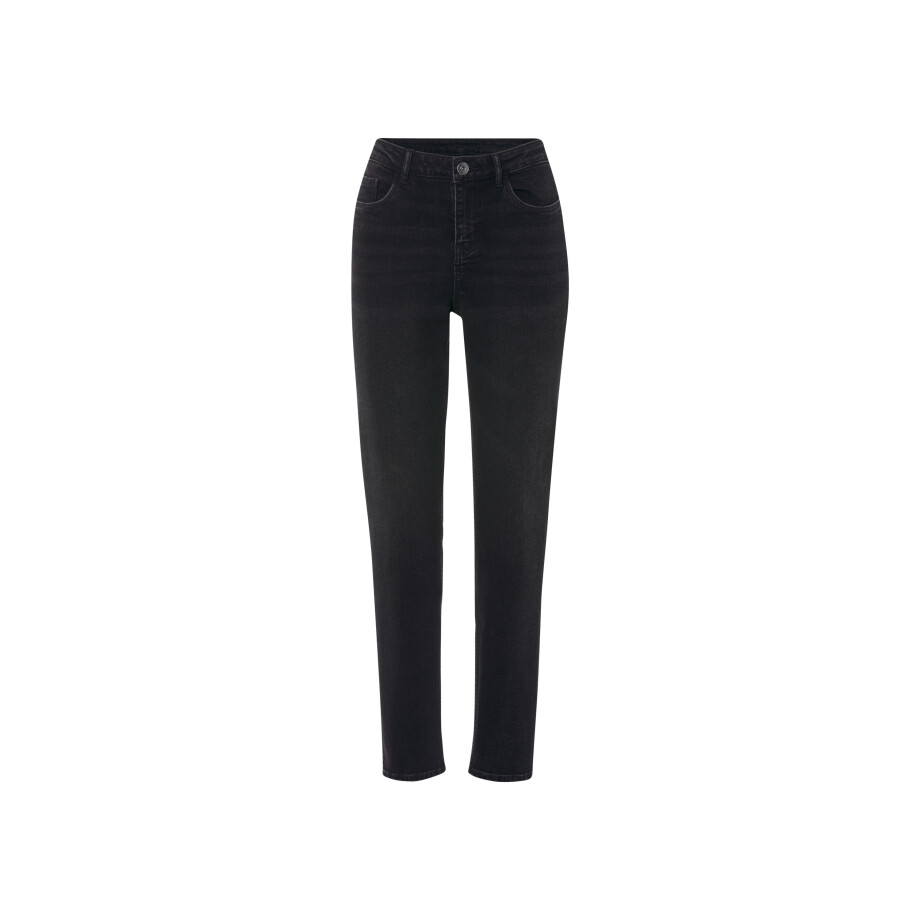 esmara Dames jeans - Straight Fit (Zwart, 42) afbeelding 1