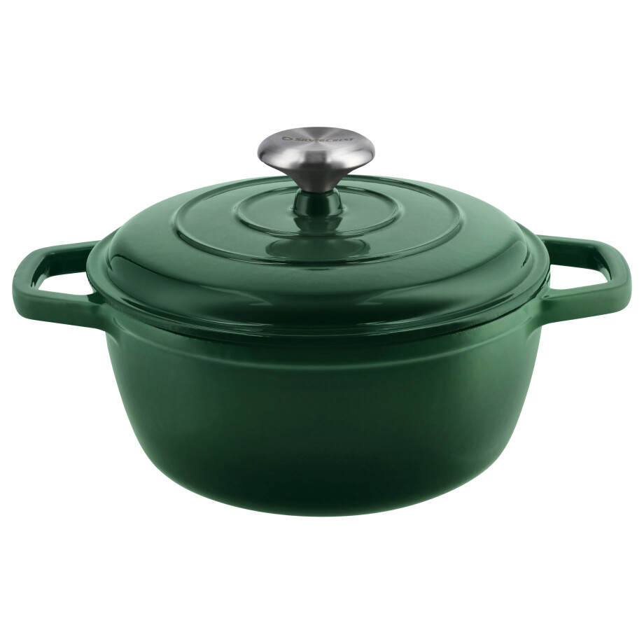 SILVERCREST Gietijzeren pan, Ø21 cm (Groen) SILVERCREST Gietijzeren pan, Ø21 cm (Groen) afbeelding 1