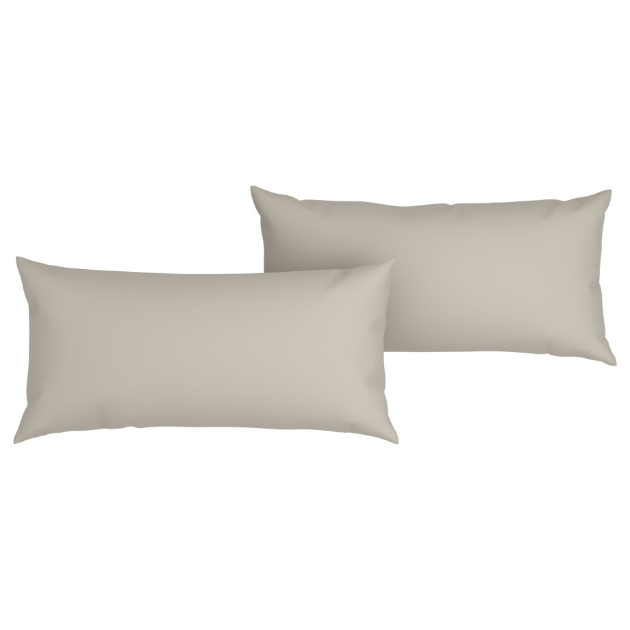 LIVARNO home 2 Mousseline kussenslopen 80 x 40 cm (Beige) afbeelding 1
