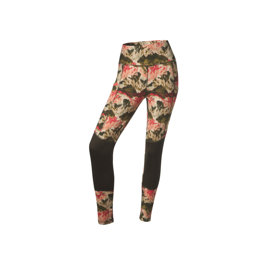 CRIVIT Dames thermo sportlegging (patroon/groen/roze, XS (32/34)) CRIVIT Dames thermo sportlegging (patroon/groen/roze, XS (32/34)) afbeelding 1
