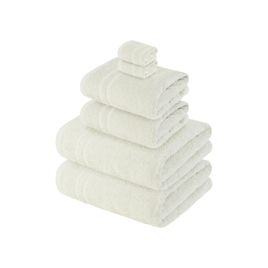 LIVARNO home Badstof handdoekenset, 6-delig (Grijs) LIVARNO home Badstof handdoekenset, 6-delig (Grijs) afbeelding 1